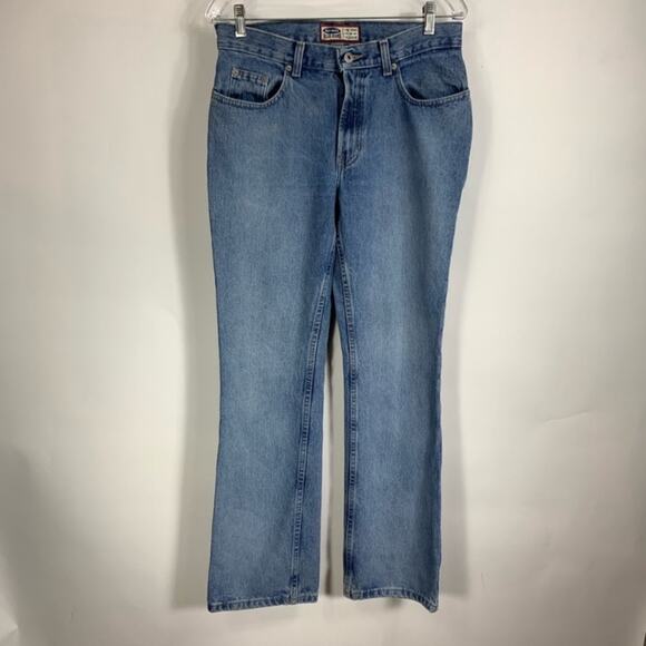 Old Navy Light Wash Straight Leg Jeans 8 Regular - Picture 2 of 8